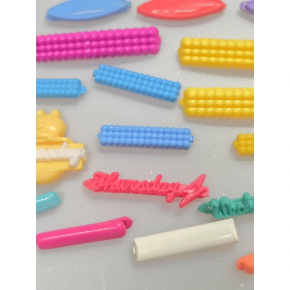 Vintage 80s Goody Snap Tight Barrettes Plastic Hair Clips Lot Of 23